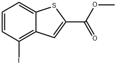 4-碘苯并[B]噻吩-2-羧酸甲酯 结构式