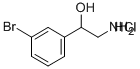 2-氨基-1-(3-溴苯基)乙醇盐酸 结构式