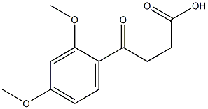 4-(2,4-二甲氧基苯基)-4-氧代丁酸 结构式