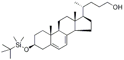 (3β)-3-[(tert-ButyldiMethylsilyl)oxy]-chola-5,7-dien-24-ol 结构式