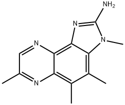 2-AMINO-3,4,5,7-TETRAMETHYLIMIDAZO(4,5-F)QUINOXALINE 结构式