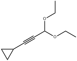 1,1'-二乙氧基-3-环丙基炔丙烷 结构式