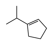 1-ISO-PROPYLCYCLOPENTENE 结构式