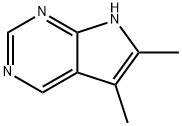 7H-Pyrrolo[2,3-d]pyrimidine, 5,6-dimethyl- (8CI) 结构式