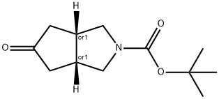 顺式-5-氧代六氢环戊二烯并[C]吡咯-2(1H)-羧酸叔丁酯 结构式
