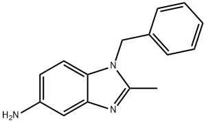 1-BENZYL-2-METHYL-1H-BENZOIMIDAZOL-5-YLAMINE 结构式