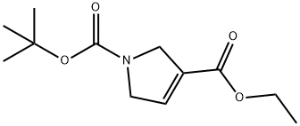 N-BOC-2,5-二氢吡咯-3-甲酸乙酯 结构式