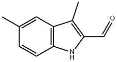 3,5-二甲基-1H-吲哚-2-甲醛 结构式