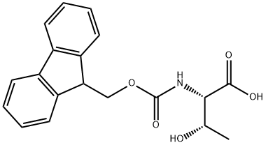 N-芴甲氧羰基-L-别苏氨酸 结构式