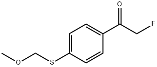Ethanone, 2-fluoro-1-[4-[(methoxymethyl)thio]phenyl]- (9CI) 结构式