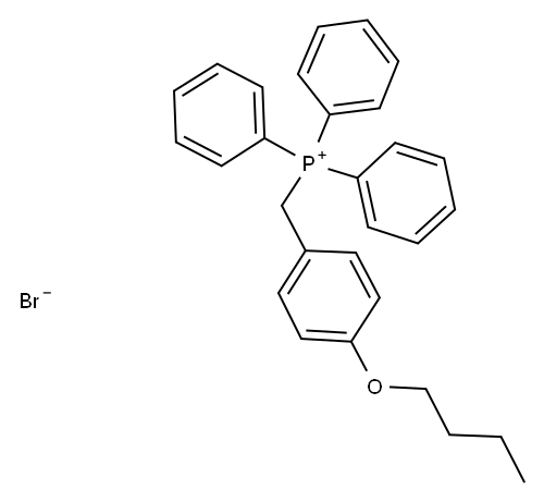 (4-N-丁氧基苄基)三苯基溴化膦 结构式