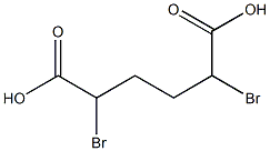 (+)-2,5-Dibromohexanedioic acid 结构式