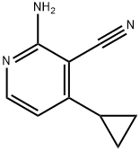 2-氨基-4-环丙基烟腈 结构式