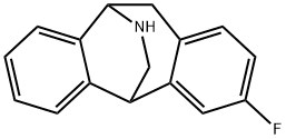3-fluoro-10,5-(iminomethano)-10,11-dihydro-5H-dibenzo(a,d)cycloheptene 结构式
