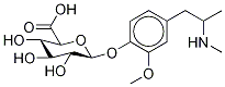 4-Hydroxy-3-methoxy Methamphetamine 4-β-D-Glucuronide
(Mixture of Diastereomers) 结构式