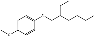 1-[(2-乙基己基)氧]-4-甲氧基苯 结构式