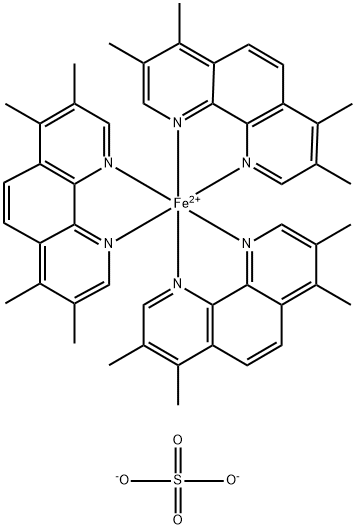 3,4,7,8-TETRAMETHYL-1,10-PHENANTHROLINE FERROUS SULFATE 结构式
