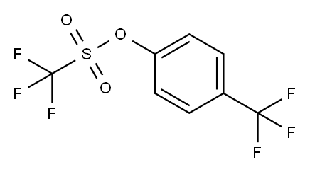 4-(三氟甲基)苯基三氟甲烷磺酸酯 结构式