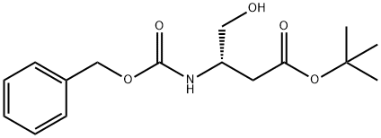 (S)-叔-丁基 3-(((苄氧基)羰基)氨基)-4-HYDROXYBUTANOATE 结构式