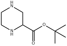 1-叔丁氧羰基哌嗪 结构式