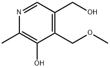 5-羟基-4-甲氧甲基-6-甲基-3-吡啶甲醇 结构式