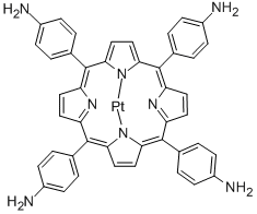 5,10,15,20-Tetrakis-(4-aminophenyl)-porphyrin-Pt-(II) 结构式