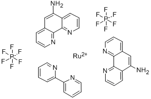 双(2,2-二嘧啶)-(5-氨基邻二氮杂菲 结构式