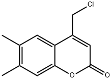 4-(氯甲基)-6,7-二甲基-2H-1-苯并吡喃-2-酮 结构式