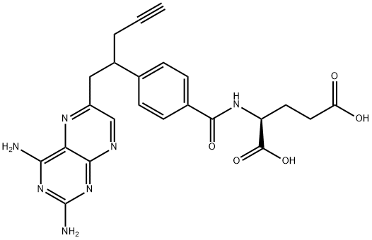 10-炔丙基-10-去氮杂氨基蝶呤 结构式