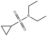 N,N-二乙基环丙烷磺酰胺 结构式