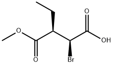 Butanedioic acid, 2-bromo-3-ethyl-, 4-methyl ester, [S-(R*,S*)]- (9CI) 结构式