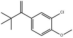 Benzene, 2-chloro-4-(2,2-dimethyl-1-methylenepropyl)-1-methoxy- 结构式