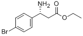 (R)-3-氨基-3-(4-溴苯基)丙酸乙酯 结构式
