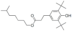 6-Methylhepthyl 3-(3,5-di-tert-butyl-4-hydroxyphenyl)propionate 结构式