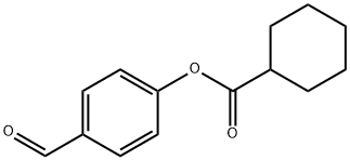 4-FORMYLPHENYL CYCLOHEXANECARBOXYLATE 结构式