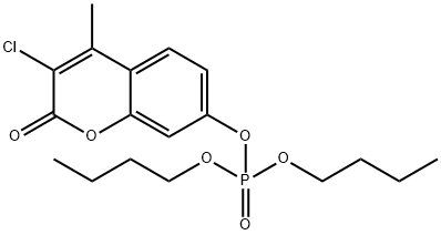 Phosphoric acid 3-chloro-4-methyl-2-oxo-2H-1-benzopyran-7-yldibutyl ester 结构式