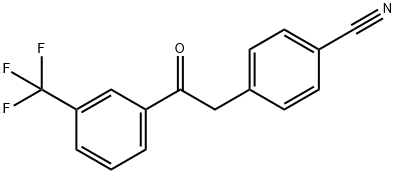 4-氰基苄基-3-三氟甲基苯乙酮 结构式