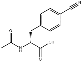 (R)-2-ACETYLAMINO-3-(4-CYANO-PHENYL)-PROPIONIC ACID 结构式