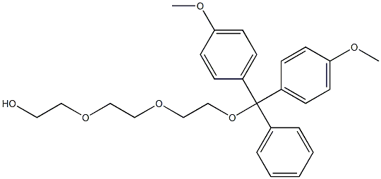 O1-(DIMETHOXYTRITYL)TRIETHYLENE GLYCOL 结构式