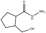 Cyclopentanecarboxylic  acid,  2-(hydroxymethyl)-,  hydrazide 结构式
