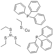 INDIUM COPPER DIETHYLTHIOLATETRIPHENYLPHOSPHINE COMPLEX 结构式