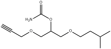 1-(Isopentyloxy)-3-(2-propynyloxy)-2-propanol carbamate 结构式