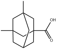 3,5-二甲基金刚烷-1-羧酸 结构式