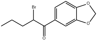 1-(苯并[D][1,3]二氧杂环戊烯-5-基)-2-溴戊-1-酮 结构式