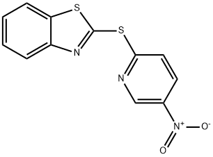 2-[(5-Nitropyridin-2-yl)sulfanyl]-1,3-benzothiazole 结构式