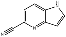 1H-吡咯[3,2-B]吡啶-5-甲腈 结构式