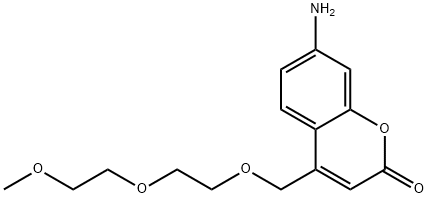 7-AMINO-4-(2,5,8-TRIOXANONYL)COUMARIN 结构式