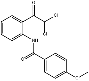 Benzamide,  N-[2-(dichloroacetyl)phenyl]-4-methoxy-  (9CI) 结构式