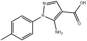 5-氨基-1-(4-甲基苯基)-1H-吡唑-4-羧酸 结构式