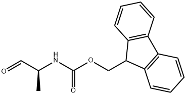 (S)-(9H-芴-9-基)甲基(1-氧代丙-2-基)氨基甲酸甲酯 结构式